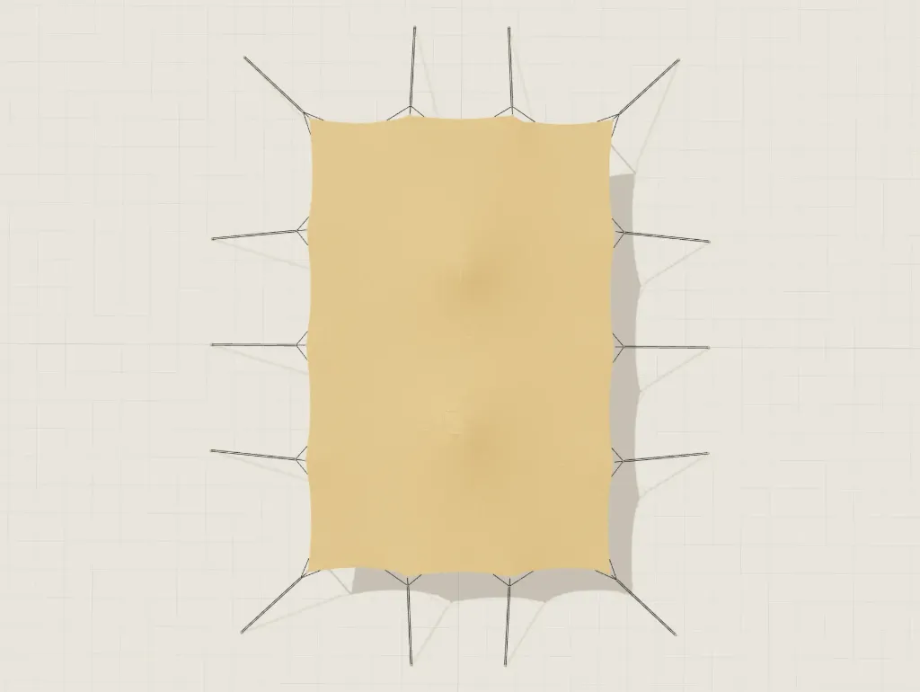 Stretchtent 10x15 | 750 gr/m²